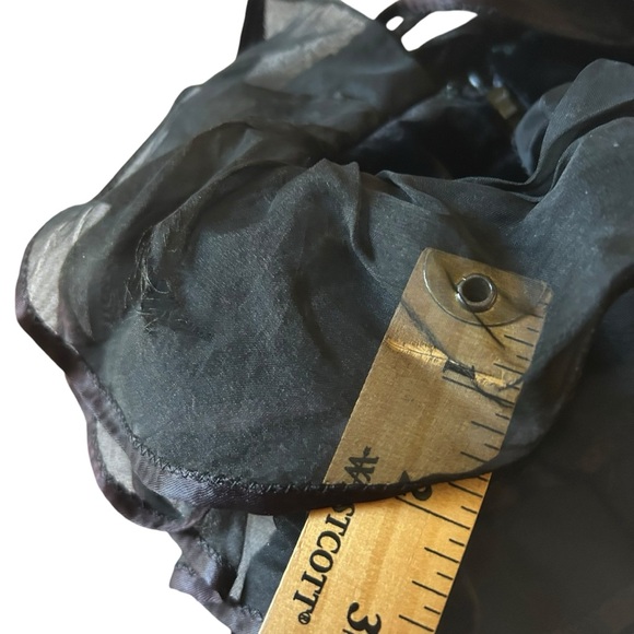 Nina ricci Vintage black long maxi dress size 4/6 velvet dress whimsigoth moody - Picture 8 of 16